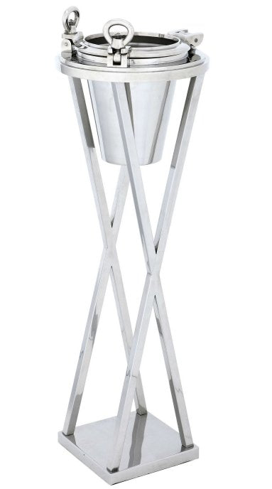 Dutch Admiralty Porthole Floor Stand Ice Bucket - Nautical Luxuries