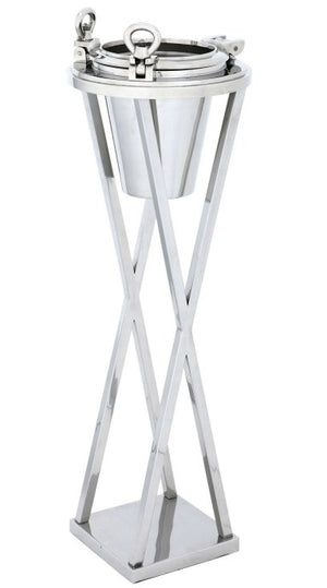 Dutch Admiralty Porthole Floor Stand Ice Bucket - Nautical Luxuries