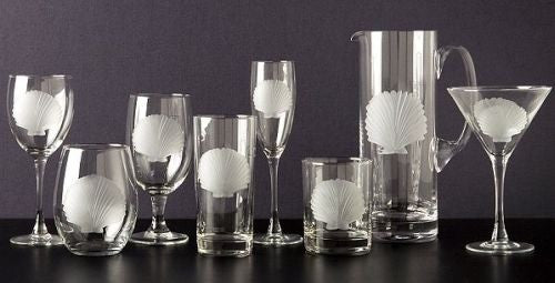Etched Shell Barware Collection | Nautical Luxuries