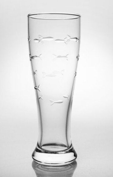 Engraved Fish Coastal Barware/Stemware Collection - Nautical Luxuries