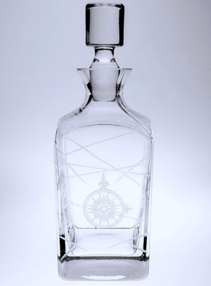 Navigator Compass Rose Whiskey Set - Nautical Luxuries
