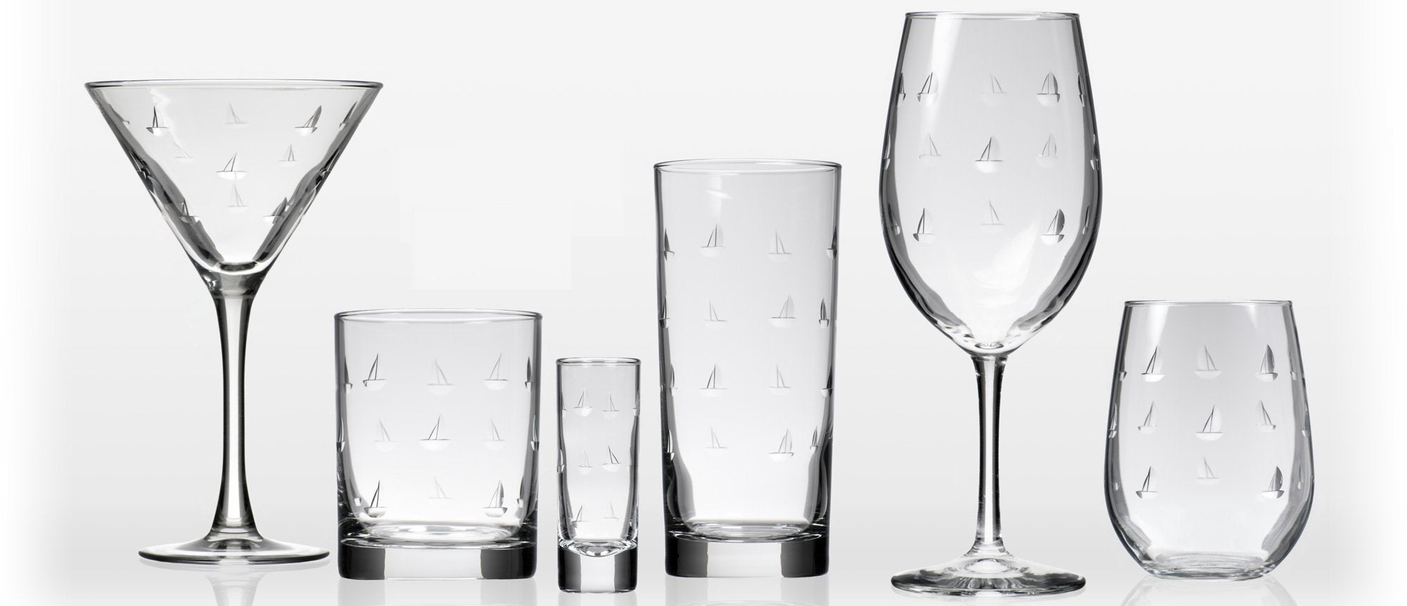 High Seas Sailing Glass Barware Collection - Nautical Luxuries