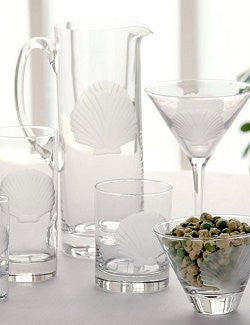 Etched Shell Barware Collection - Nautical Luxuries