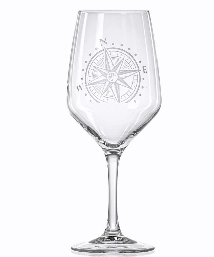 Navigator Etched Glass Barware Collection - Nautical Luxuries