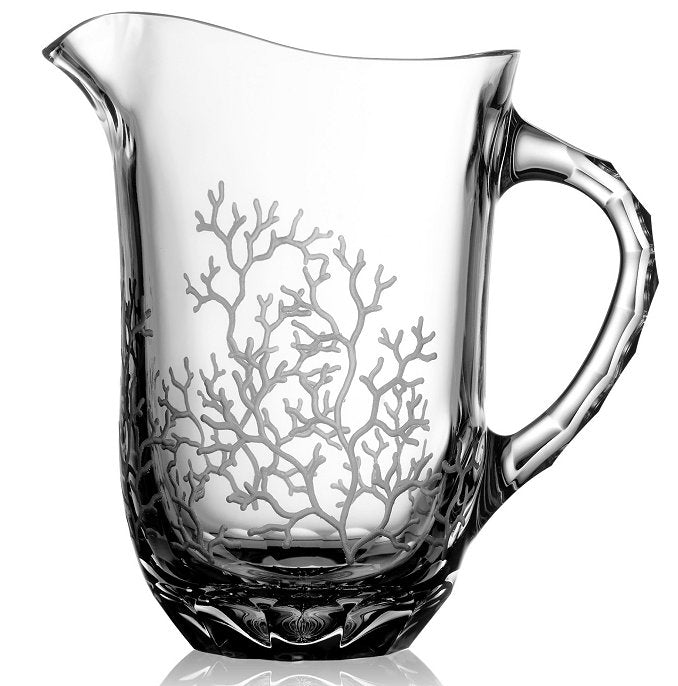 Coral Collection Hand-Engraved Varga Crystal - Nautical Luxuries