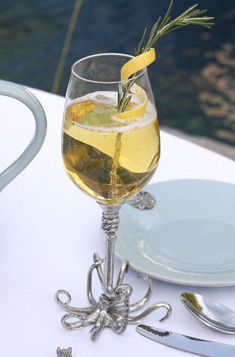 Deep Sea Embrace Pewter Wine Glass Sets - Nautical Luxuries