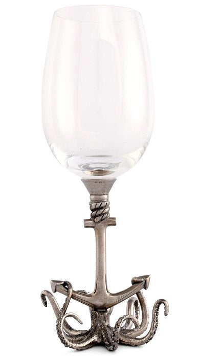 Deep Sea Embrace Pewter Wine Glass Sets - Nautical Luxuries