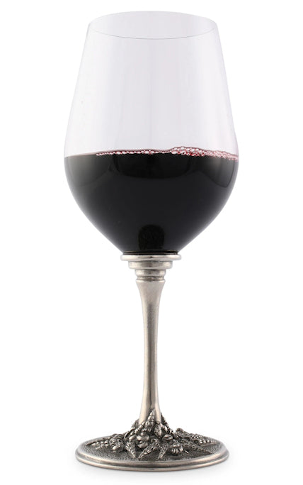Pewter Seashells Wine Glass Set - Nautical Luxuries