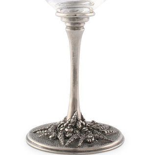 Pewter Seashells Wine Glass Set - Nautical Luxuries