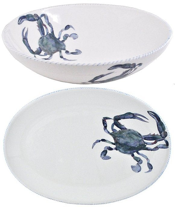 Italian Hand-Painted Ceramics/Frutti di Mare - Nautical Luxuries