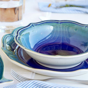 Moonlit Azul Beach House Stoneware - Nautical Luxuries