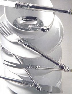 Whip Stitched Rope South African Pewter Yacht Flatware Luxury Nautical Flatware- Nautical Luxuries