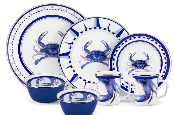Porcelain Enamelware Dinnerware - Nautical Luxuries