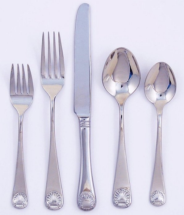 Continental Shell Stainless Flatware - Nautical Luxuries