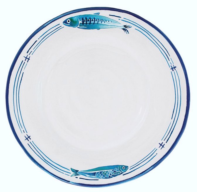 Coastal melamine dinnerware sale