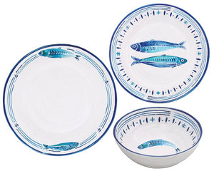Porto Cervo Pesce Melamine Dinnerware - Nautical Luxuries