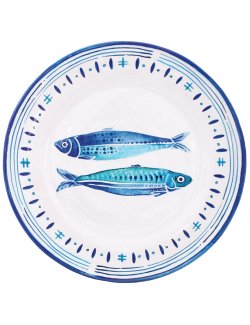 Porto Cervo Pesce Melamine Dinnerware - Nautical Luxuries