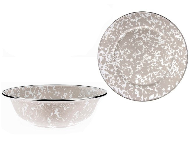 Soup Bowl with Handles - Grey  Dinner Plates & Bowls - B&M Stores