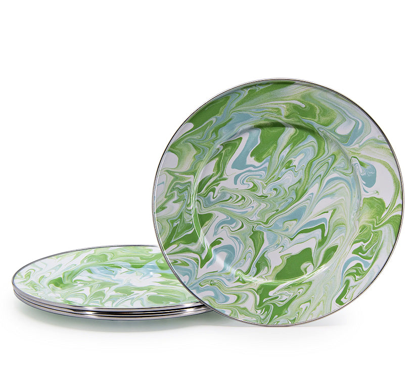Swirling Seas Porcelain Enamelware Dinnerware - Nautical Luxuries