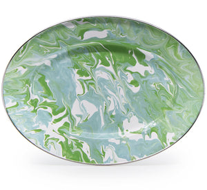 Swirling Seas Porcelain Enamelware Dinnerware - Nautical Luxuries