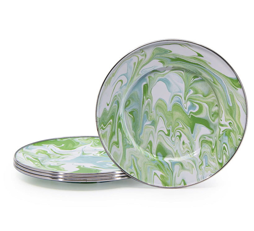 Swirling Seas Porcelain Enamelware Dinnerware - Nautical Luxuries