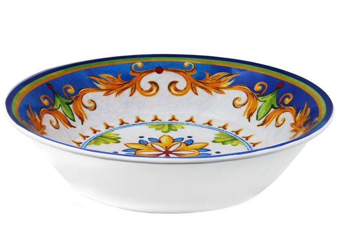 Old World Blue Danube Melamine Dinnerware - Nautical Luxuries