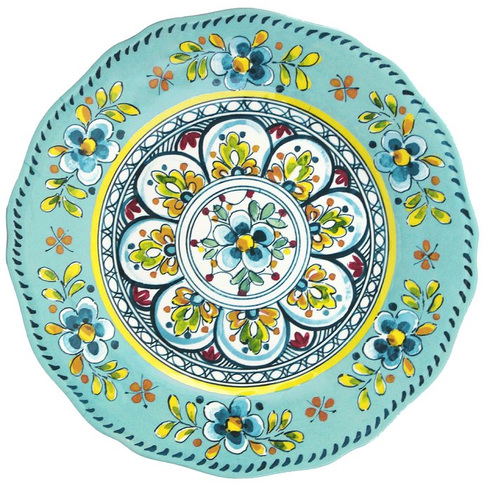 Old World: Aegean Turquoise Melamine Dinnerware - Nautical Luxuries
