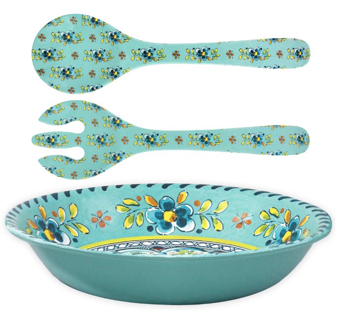 Old World: Aegean Turquoise Melamine Dinnerware - Nautical Luxuries