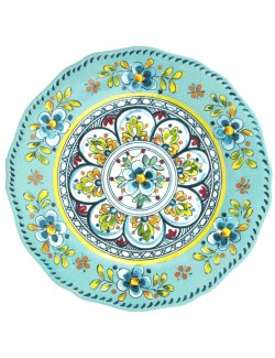 Old World: Aegean Turquoise Melamine Dinnerware - Nautical Luxuries