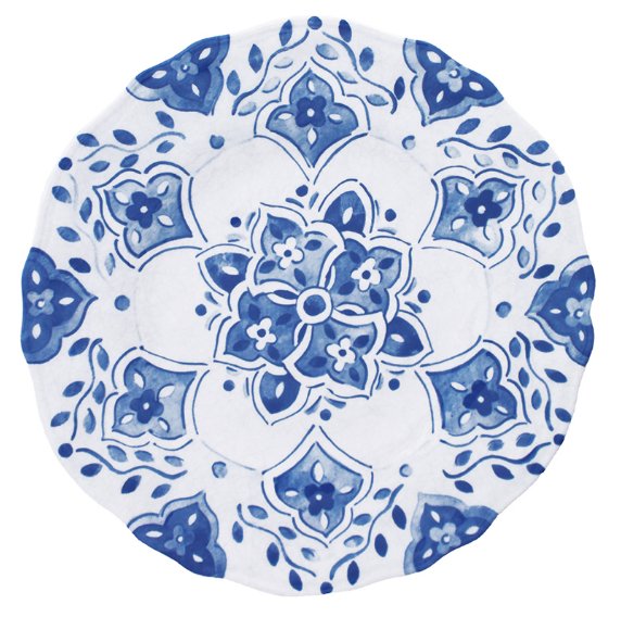 Old World: Blue Tangier Melamine Dinnerware - Nautical Luxuries