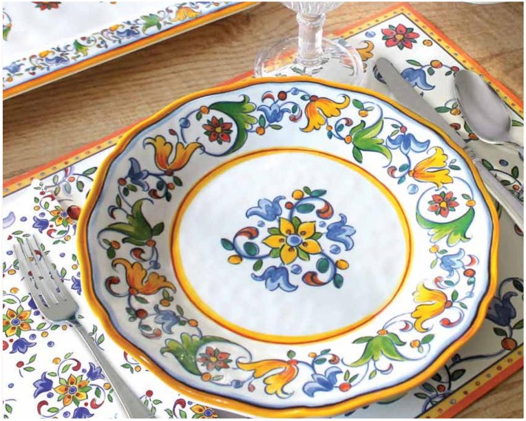 Old World: Sicilian Summer Melamine Dinnerware - Nautical Luxuries