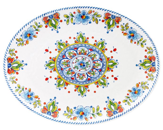 Old World: Aegean White Melamine Dinnerware - Nautical Luxuries