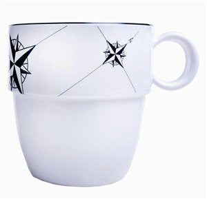 Northern Star Melamine Dinnerware For Six - Nautical Luxuries