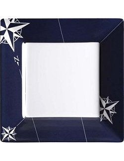 Northern Star Square Melamine Dinnerware - Nautical Luxuries