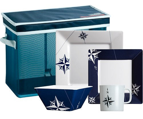 Northern Star Square Melamine Dinnerware - Nautical Luxuries