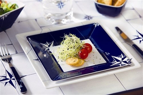 Northern Star Square Melamine Dinnerware - Nautical Luxuries