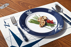 Northern Star Melamine Dinnerware For Six - Nautical Luxuries