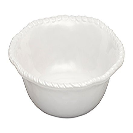 Brilliant White Rope Trim Melamine Dinnerware - Nautical Luxuries