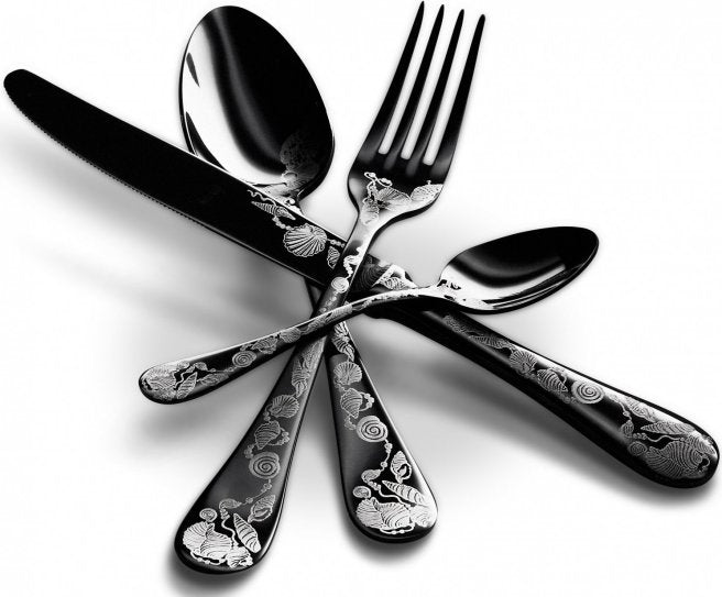 Venus Shell 30-Pc. Engraved Flatware Sets | Nautical Luxuries