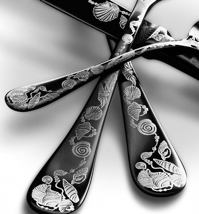 Venus Shell Engraved Flatware - Nautical Luxuries