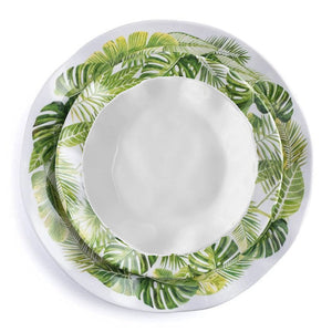 Bali Palm Luxury Melamine Dinnerware - Nautical Luxuries