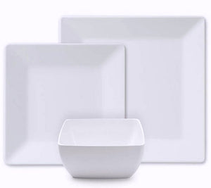 Moda Square Luxury Melamine Dinnerware - Nautical Luxuries