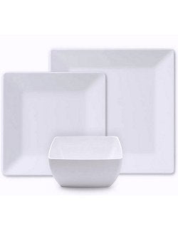 Moda Square Luxury Melamine Dinnerware - Nautical Luxuries