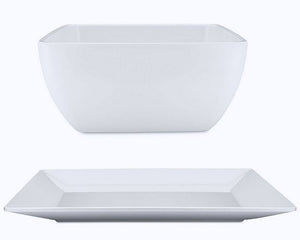 Moda Square Luxury Melamine Dinnerware - Nautical Luxuries