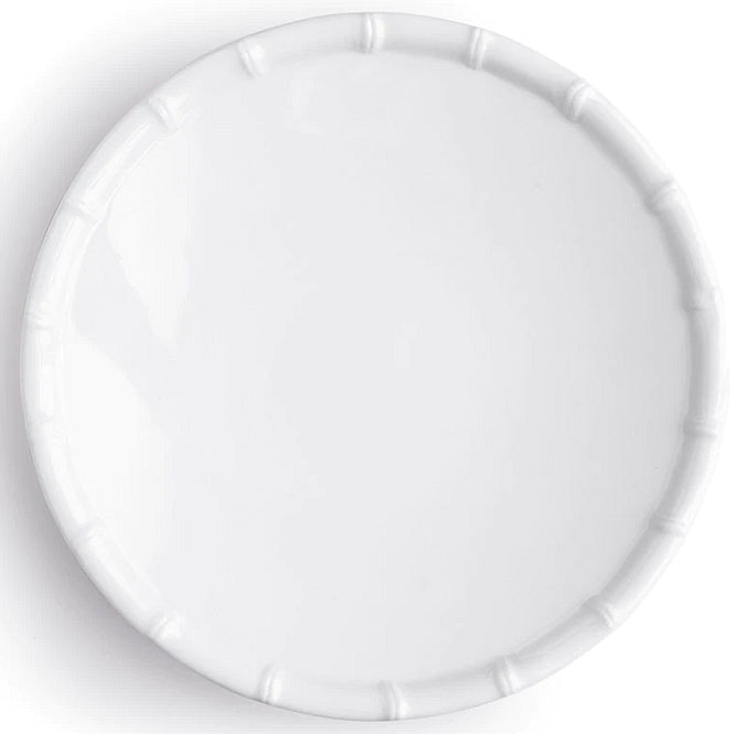 Summer White Bamboo Melamine Dinnerware - Nautical Luxuries