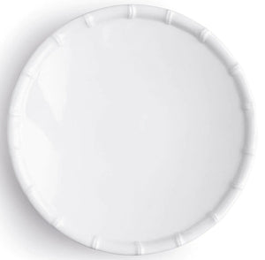 Summer White Bamboo Melamine Dinnerware - Nautical Luxuries