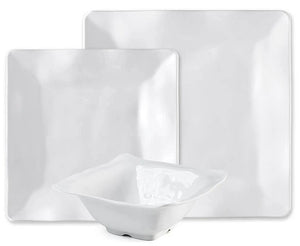 Ocean Swells Square Melamine Dinnerware - Nautical Luxuries