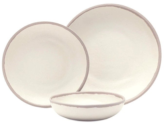 Portside Pottery Melamine Dinnerware/Taupe - Nautical Luxuries