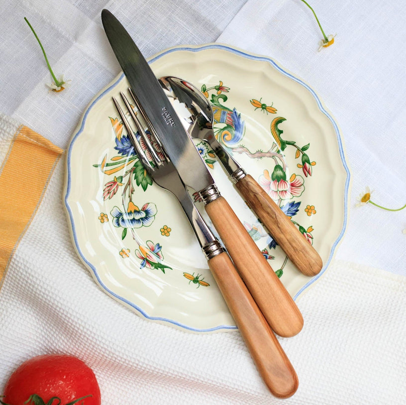 Olive Wood Beach Collection Flatware Set - Nautical Luxuries