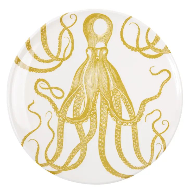 Deep Sea Life Melamine Kid-Size Dinnerware Set - Nautical Luxuries